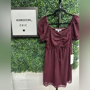 NWT Mimi Chica Swiss Dot Dress